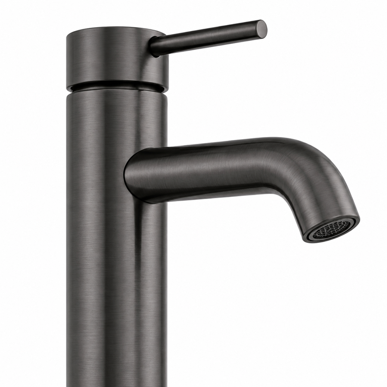 Bateria umywalkowa wysoka gun metal mosiężna AquaElegance