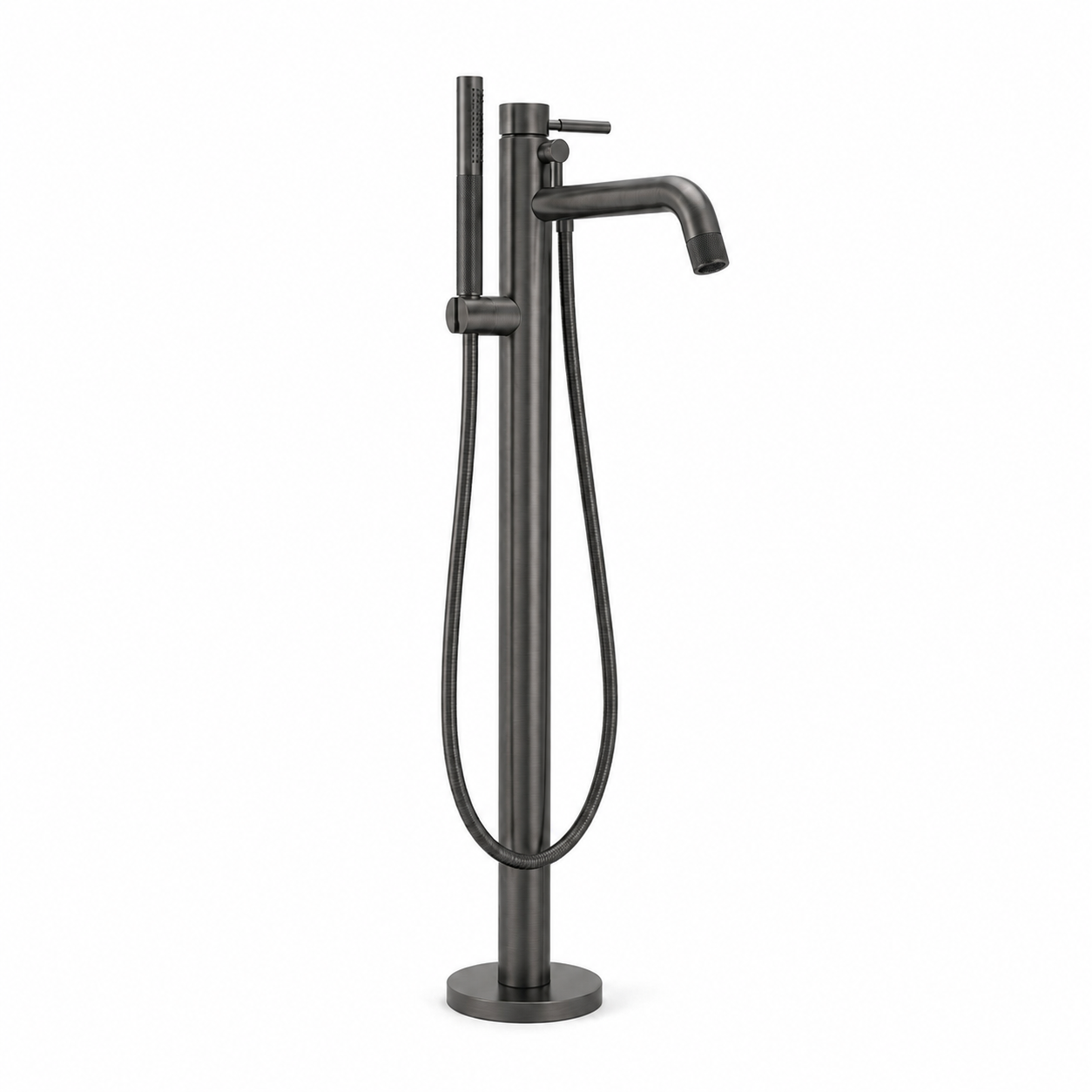 Bateria wannowa wolnostojąca gun metal mosiężna AquaElegance
