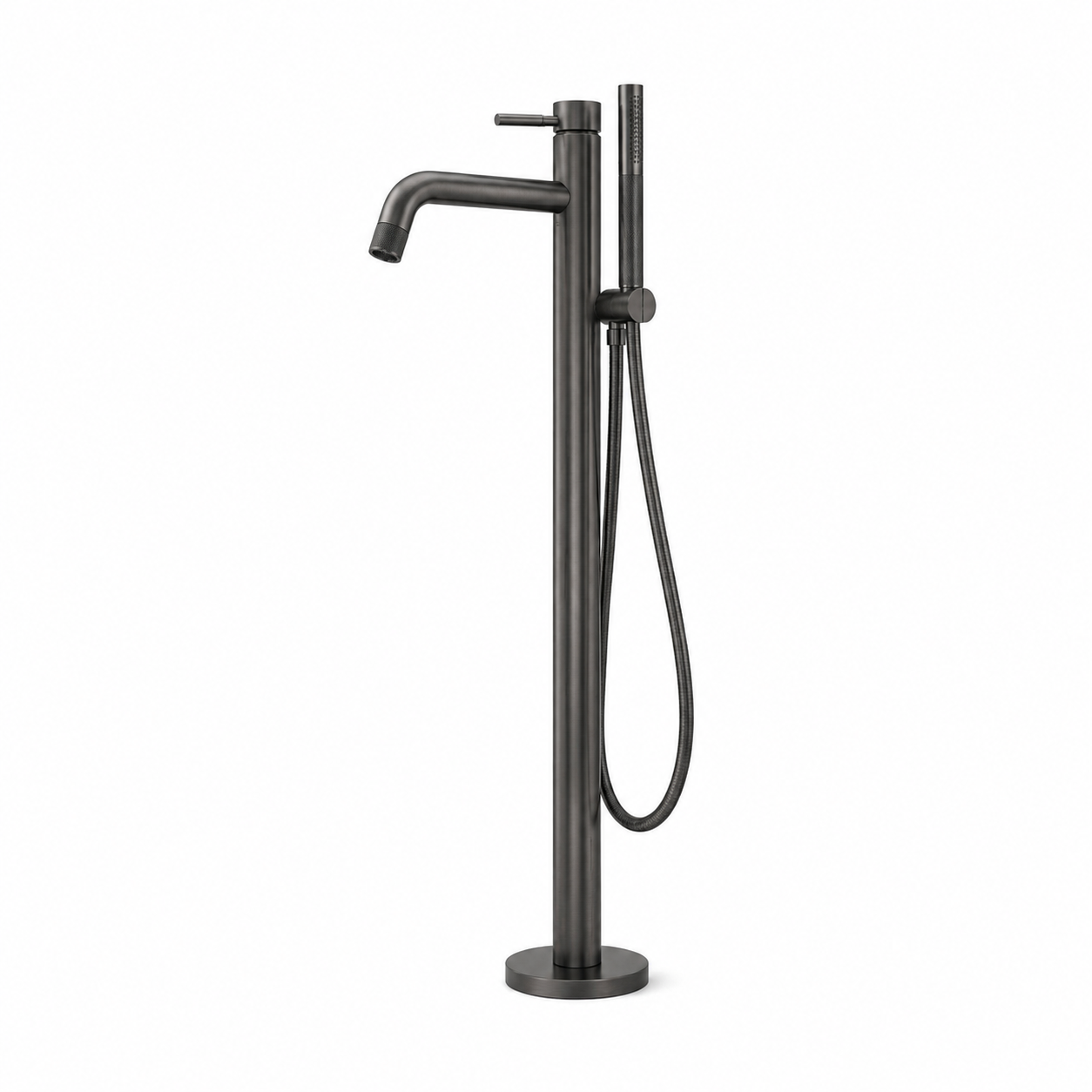 Bateria wannowa wolnostojąca gun metal mosiężna AquaElegance